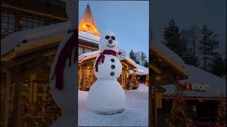 End of winter in Santa Claus Village 🥰🎅🦌🎄 Rovaniemi lapland finland christmas shorts [upl. by Skippie]