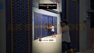 Sliding with Folding Main Gate Design For Home gatedesign slidinggate shorts video [upl. by Stovall]