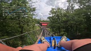 Branson Mountain Coaster 500 Foot Drop and 60MPH [upl. by Elehcor]