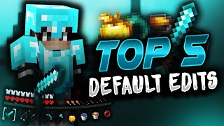 TOP 5 BEST Default Edits 16x  FPS [upl. by Audun]