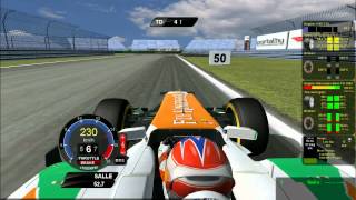 rFactor Paul di Resta OnboardShanghai International Circuit 2012 [upl. by Enirehtac]