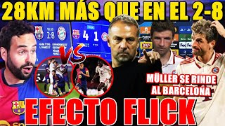 🚨El BARÇA CORRIÓ 126KM contra el BAYERN ¡EL EFECTO FLICK  MÜLLER se RINDE al BARÇA tras las BURLAS [upl. by Justino]