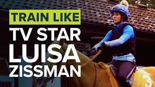 LUISA ZISSMAN REALITY TV STAR amp HORSE LOVER TRANSFORMS INTO A RACING JOCKEY [upl. by Aeynod]