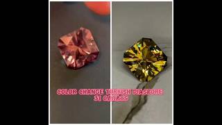 Color Change Turkish Diaspore  31 cts gemstone love ruby tourmaline rare beauty [upl. by Eremehc]