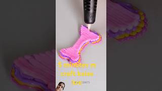 Glue gun se craft kaise banaye art 5 minut mein Karen painting timecrafting [upl. by Ebbarta60]