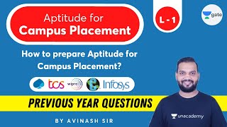 L1  How to prepare Aptitude for Campus Placement  Syllabus  Useful Tips  By Avinash Sir [upl. by Sadye]