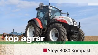 Steyr 4080 Kompakt mit Frontlader S3917 T von MX im top agrarPraxistest [upl. by Aneema]