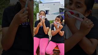 Lips hack using tissue ahhh😱TomampJerry 🤣DiyaIshwarya shorts viralvideo [upl. by Elolcin]