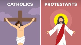 Catholics vs Protestants  18 Differences [upl. by Caril]