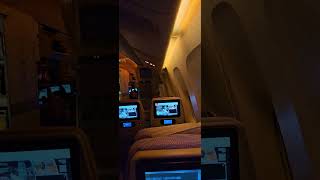 Inside Emirates B777300ER Economy Class cabin EK405 shorts emirates [upl. by Imray]