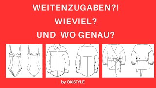 Weitenzugabe Welches Kleidungsstück benötigt wieviel Weitenzugabe [upl. by Euqinobe]