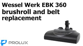 Replacing a Belt and Brushroll on a Wessel Werk EBK 360 Power Head [upl. by Fausta]