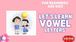 Learn vowel letters with soundmade English easylearn Alphabet Phonics with Fun [upl. by Evangelist]