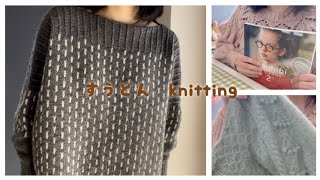 TENSEN 完成しました🎉【編み物記録🧶】amuhibi KNIT BOOK 2ndさくらんぼセーター🍒のお話 [upl. by Conti521]