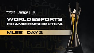 🔴 LIVE  IESF WEC 2024  MLBB DAY 2  Bahasa Melayu [upl. by Atteynek]