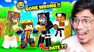 MY FIRST DATE IN MINECRAFT😰GONE WRONG [upl. by Letsirhc]