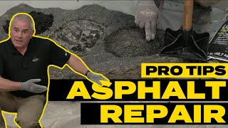 Pro Tips How to Patch Potholes in Blacktop  Asphalt Repair  DIY Project Guide [upl. by Schaffer]