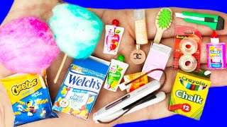 65 DIY MINIATURE REALISTIC HACKS AND CRAFTS  MAKEUP SCHOOL SUPPLIES MINI FOOD AND MORE DIY CRAFTS [upl. by Cis306]