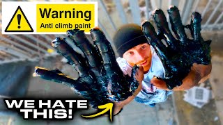 ANTI CLIMB PAINT vs PARKOUR  Does it work 🇬🇧 [upl. by Anaic]