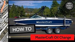 MasterCraft Oil Change DIY GM 57L Indmar Inboard Motor 20002017 [upl. by Carissa]