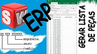 GERAR LISTA DE PEÇAS SEPARADA POR PROCESSO DE FABRICAÇÃO SOLIDWORKS 2018 [upl. by Semyaj409]