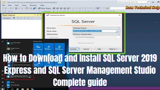 How to download and install SQL Server 2019 Express and SQL Server Management Studio Complete guide [upl. by Andeee785]