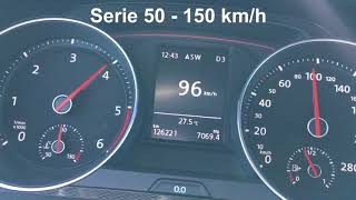 Chiptuning Golf 7 VII 20 TDI GTD 184 PS auf 225 PS 0100 50150 Kmh [upl. by Apicella277]