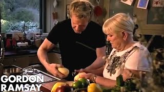 Gordon and His Mum Make Roast Potatoes  Gordon Ramsay [upl. by Tolmach]