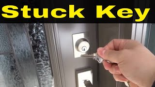 How To Remove A Stuck Key From A Door LockEasy Fix [upl. by Afatsum]