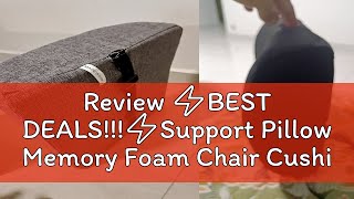 Review ⚡BEST DEALS⚡Support Pillow Memory Foam Chair Cushion Supports Lower Back for Easy Posture [upl. by Narcissus991]