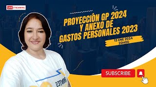 Proyección y Anexo de gastos personales 2024 en Ecuador [upl. by Dimitris]