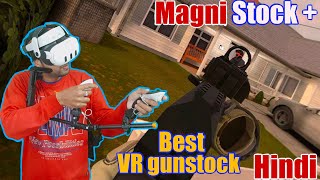 BEST meta quest 3 magnetic VR GUNSTOCK  magni stock  hindi  meta quest 3 [upl. by Hafler]