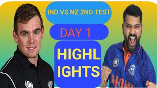 IND VS NZ 2ND TEST MATCH DAY1 HIGHLIGHTS ll भारत और न्यूजीलैंड मैच हाइलाइट्स [upl. by Astri]