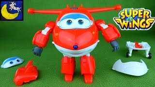 Super Wings Toys Transform N Talk Jett Take Apart Mix N Match Airplane and Bot from Sprout Channel [upl. by Bourke]