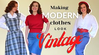 How To Make Modern Clothes Look Vintage [upl. by Hellah]