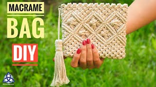 Macrame Bag Tutorial  DIY Macrame Wallet for Girls [upl. by Hutchings]