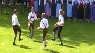 Austrian traditional folk dance Haidauer amp Osterwitzer Schuhplattler [upl. by Chi687]