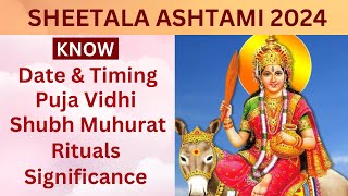 Sheetala Ashtami 2024 date When is Sheetala Ashtami in 2024  Basoda Puja 2024 sheetalaashtami2024 [upl. by Doelling]