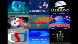 Intros TV News from ALL European Communist or Socialist States 1986 1990 [upl. by Ovid]