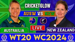 Live  AUSW Vs NZW MATCH10 DUBAI  Live Scores amp Commentary  T20 WWorld Cup 2024  1st innings [upl. by Haropizt658]