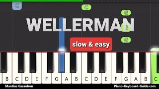 Wellerman  Slow Easy Piano Tutorial Sea Shanty [upl. by Sivla]