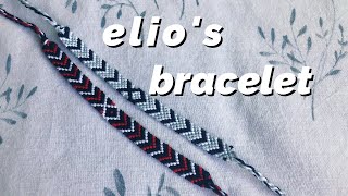 call me by your name elio inspired bracelet tutorial beginner [upl. by Anirazc]