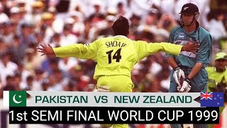 Pakistan vs New Zealand 1st Semi Final World Cup 1999 [upl. by Acinomaj579]