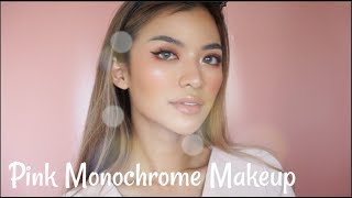 Pink Monochrome Makeup Tutorial  Matahari [upl. by Tsui191]