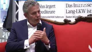 transport logistic 2015 Frank Rausch auf dem Roten Sofa der DVZ [upl. by Benil]