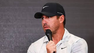 Brooks Koepkas Hilariously Responds to Question About Tiger Woods Cheating Scandal [upl. by Lalage]