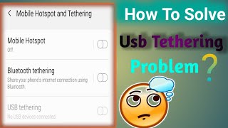 Usb Tethering Problem Kaise Solve Kre tips pareshdalwadi USB Tethering issue windows [upl. by Ellennod]