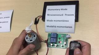 DIY Control433Mhz Wireless RF Switch DC12V Relay Receiver DC Motor Forward and Reverse Controller [upl. by Tnahsin]