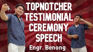 TOP 8 ECE LICENSURE EXAM Testimonial Ceremony ENGR ARVIN quotBENONGquot B ALDOVER [upl. by Aicrop]