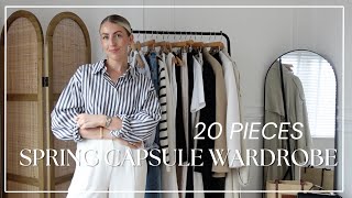 20 PIECE SPRING CAPSULE WARDROBE STYLED INTO 20 OUTFITS Katie Peake [upl. by Iinde]